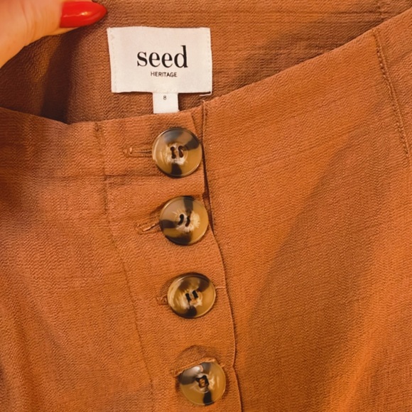 SOLD. Seed Heritage Linen Pants - Picture 5 of 7